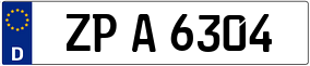 Trailer License Plate